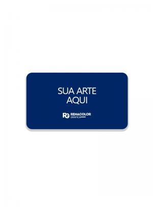 Cartão de visita - Frente com bordas arredondadas Couchê 250g 9x5cm    Imagem Ilustrativa
