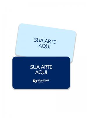Cartão de visita - Frente e verso com bordas arredondadas Couchê 250g 9x5cm    Imagem Ilustrativa